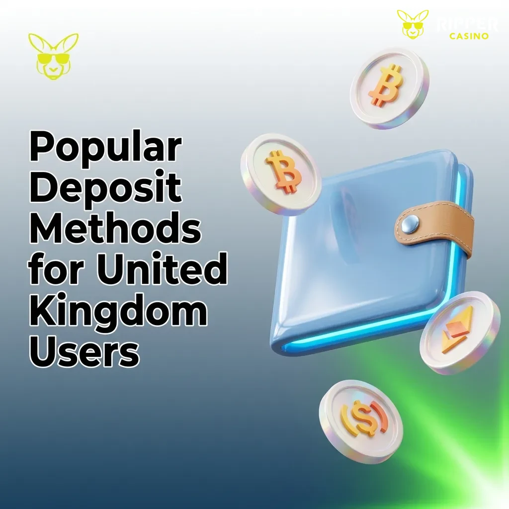 Ripper Casino payment options for UK users including Visa, Mastercard, Faster Payments, cryptocurrency, e-wallets, and bank transfers